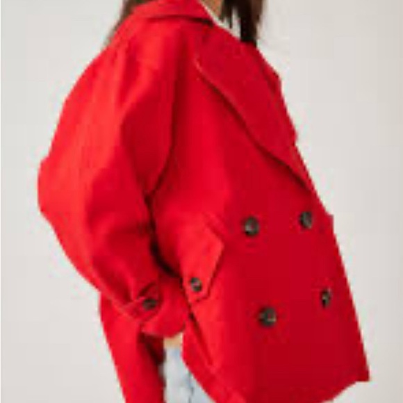 Free People Highland Twill Peacoat - Picture 8 of 8